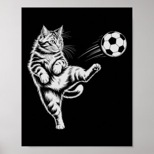Kawaii Soccer Cat Superstar Play Mum Goal Kids Gam Poster