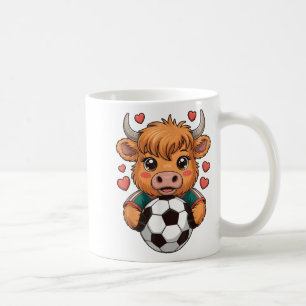 Kawaii Soccer Cow Just Girl Who Loves Heifer Highl Coffee Mug