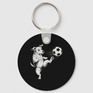 Kawaii Soccer Dog Superstar Win Club Hair Don't Ca Key Ring