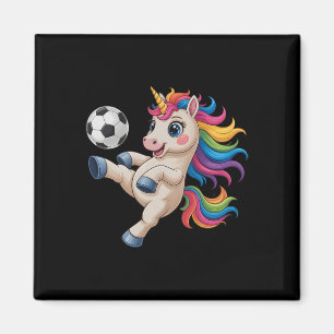 Kawaii Soccer Just Girl Who Loves Unicorns Cleats  Magnet