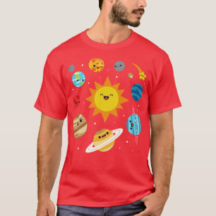 Kawaii Solar System T-Shirt