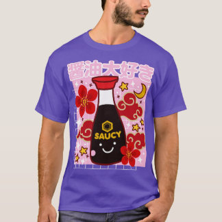 Kawaii Soy Sauce Cute I Love Shoyu Japanese toon T-Shirt