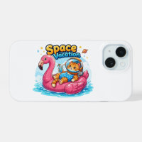 Kawaii Space Cat Vacation Design