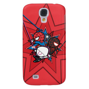 Kawaii Spider-Man, Ghost-Spider, & Miles Morales Galaxy S4 Cover