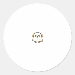 Kawaii Spooky Season Dog � Halloween Pup Classic T Classic Round Sticker
