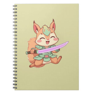 Kawaii Squirrel Samurai. Notebook