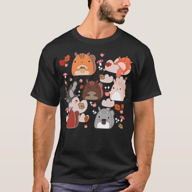 Kawaii Squirrels T-Shirt (Front)