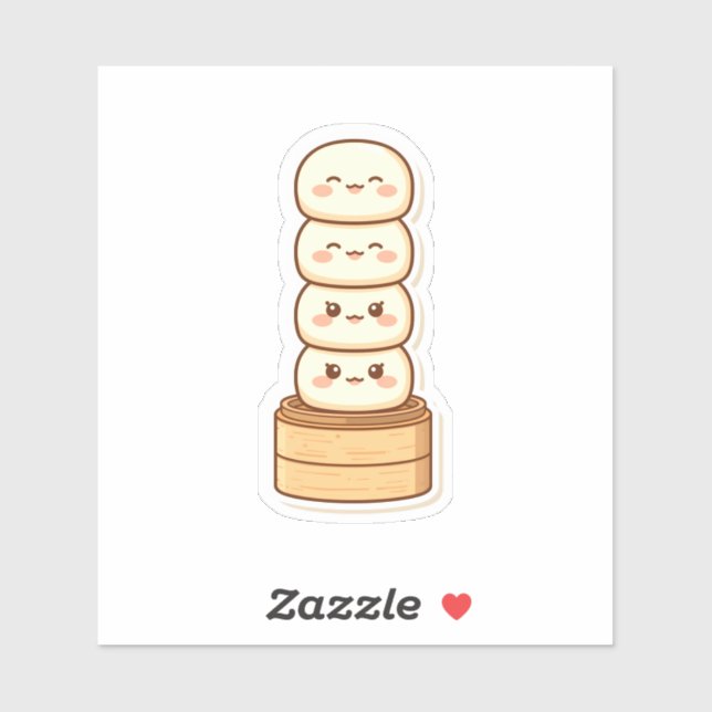 Kawaii Stacked Dumpling Bamboo Steamer (Sheet)