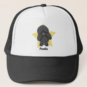 Kawaii Star Black Poodle Trucker Hat