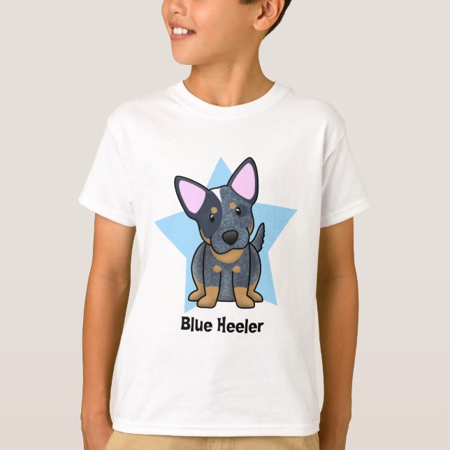Kawaii Star Blue Heeler Child's T-Shirt (Front)