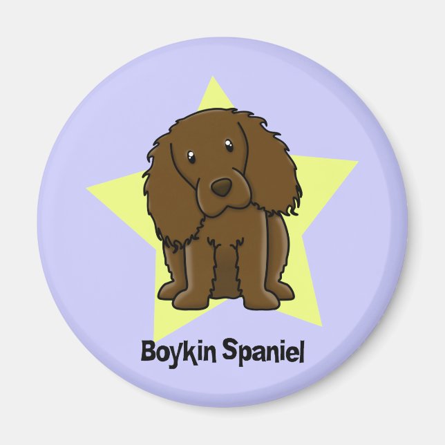 Kawaii Star Boykin Spaniel Magnet (Front)