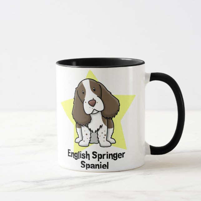 Kawaii Star English Springer Spaniel Mug (Right)