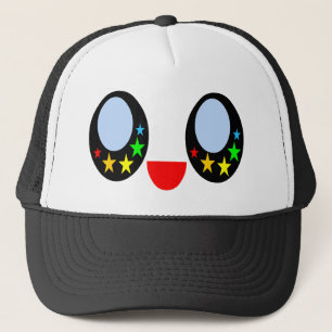 Kawaii Star Eyes Happy Face Rainbow Stars Sweet Trucker Hat