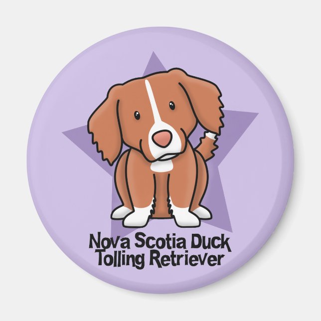 Kawaii Star Nova Scotia Duck Tolling Retriever Magnet (Front)