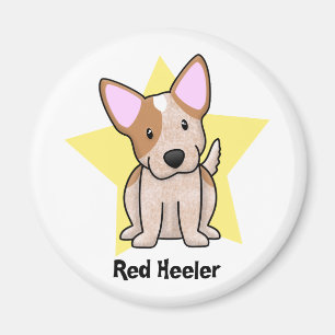 Kawaii Star Red Heeler Magnet