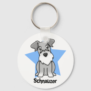 Kawaii Star Schnauzer Key Ring