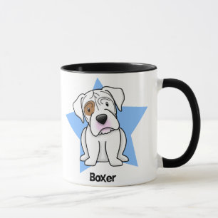 Kawaii Star White Boxer Mug