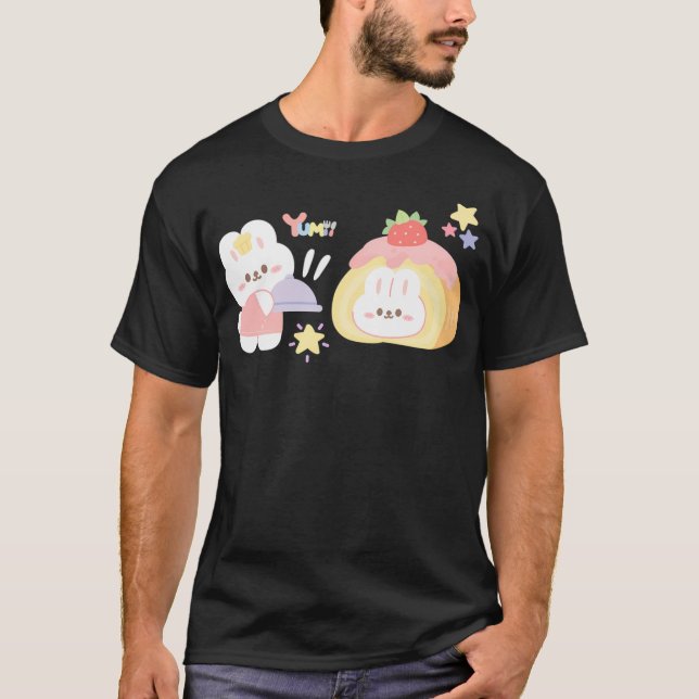 Kawaii  Strawberry Cake Shirt (Front)