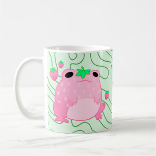 Kawaii Strawberry Frog Softcore Coffee Mug