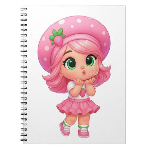 Kawaii Strawberry Girl Chibi Notebook