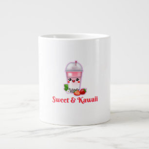 Kawaii Strawberry Milk – Cute Aesthetic Large Coffee Mug