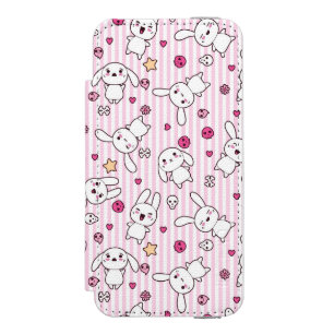 kawaii stripes pattern incipio watson™ iPhone 5 wallet case