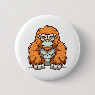 Kawaii-Style Graphic Design in Happy Hues 6 Cm Round Badge