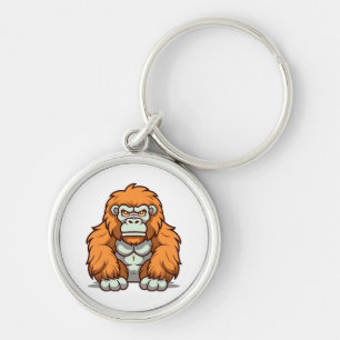 Kawaii-Style Graphic Design in Happy Hues Key Ring