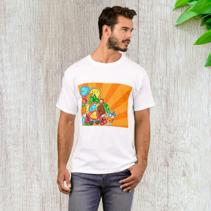 Kawaii Summer Doodles Sun Beach and Tropical T-Shirt