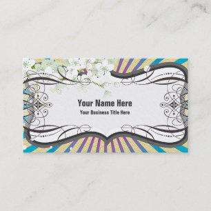 Kawaii Sunburst Business Cards