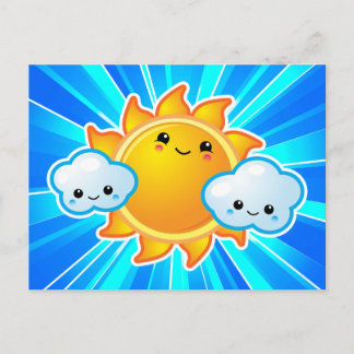 Kawaii Sunny Day Postcard