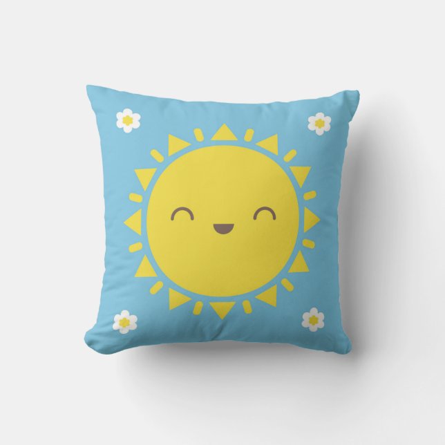Kawaii Sunny Days Reversible Cushion (Front)