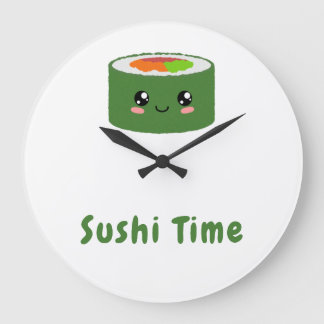 Kawaii Sushi Large Clock