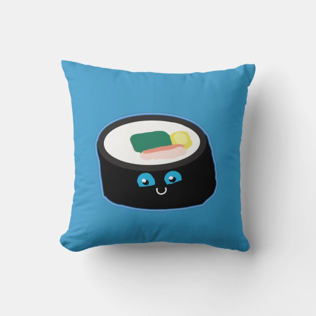 Kawaii Sushi Pillow (Front)