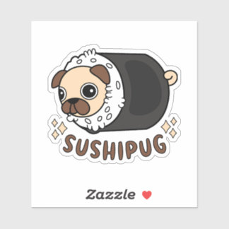 Kawaii Sushi Pug Mashup Funny Dog Lover Gift