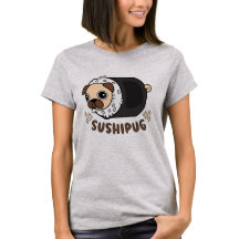 Kawaii Sushi Pug Mashup Funny Dog Lover Gift