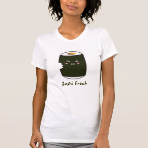 Kawaii Sushi Roll "Sushi Freak" T-Shirt