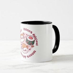 kawaii sushi with funny quotes for black lover mug