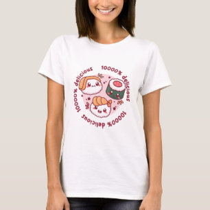 kawaii sushi with funny quotes for black lover T-Shirt
