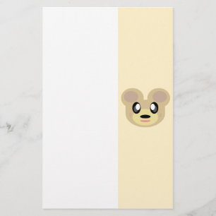 KAWAII SWEET TEDDY BEAR HONEY HAPPY FACE FRIEND STATIONERY