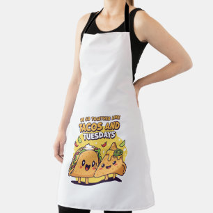 Kawaii Taco & Nacho We Go Together Like Tacos Apron