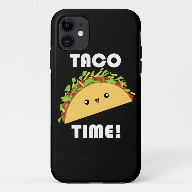 Kawaii Taco Time iPhone Case (Back)