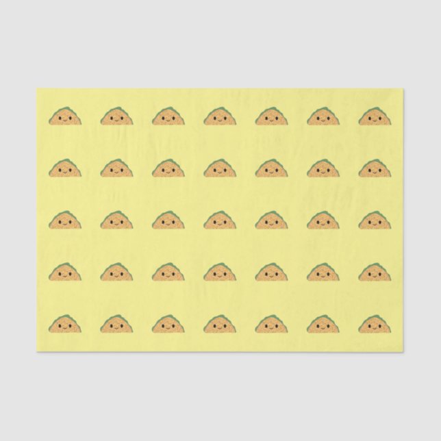 Kawaii Taco Tissue Paper (Front)