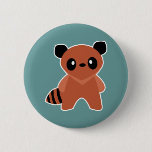 Kawaii Tanuki 6 Cm Round Badge