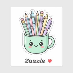 Kawaii Teacher Coffee Mug Pencils Cute Thank You G