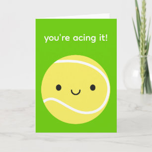 Kawaii Tennis Ball Card