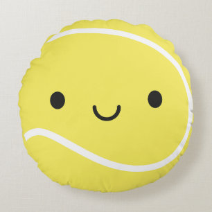 Kawaii Tennis Ball Round Cushion