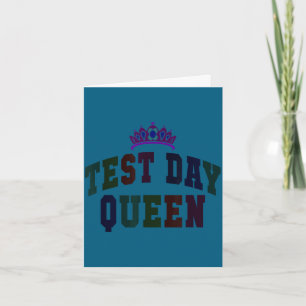Kawaii test day queen testing teacher everything card