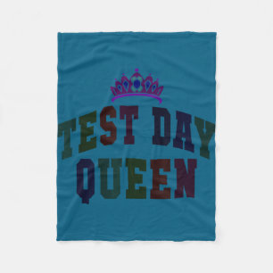 Kawaii test day queen testing teacher everything fleece blanket