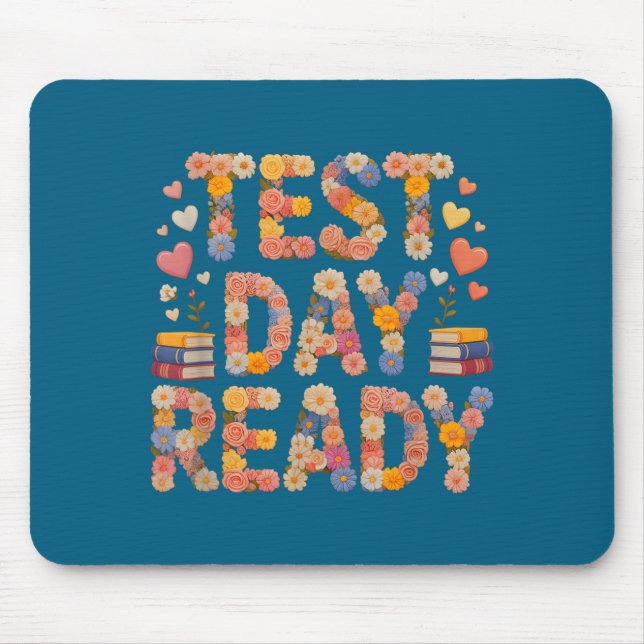 Kawaii test day ready everything is fine history mouse pad (Front)